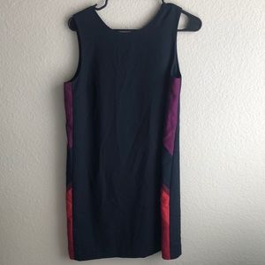 Banana Republic sheath dress Navy/Purple/Red